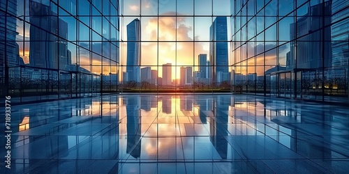 City architectural marvels and bustling business environment. Paints vivid image of towering skyscrapers reflecting ambition and progress of urban landscape