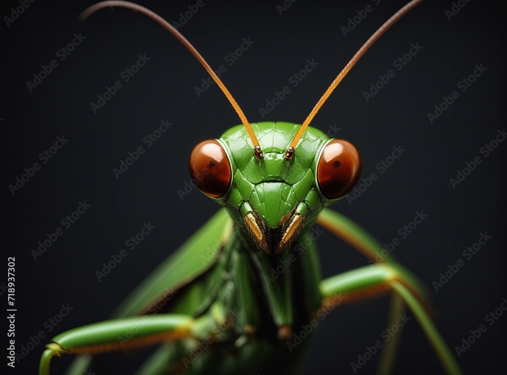 Praying Mantis Prowess in Studio Light Praying Mantis Prowess in Studio Light