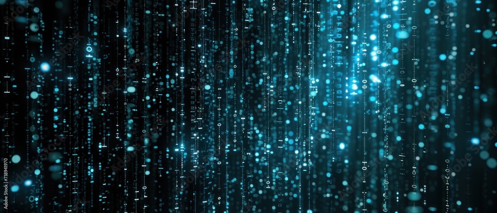Virtual Reality Matrix, A matrix-style code streaming down against a black background. Virtual Reality Matrix, A matrix-style code streaming down against a black background.