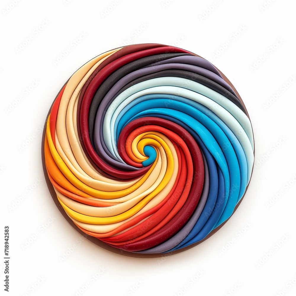 Decoration logo made of clay material. Decoration logo made of clay material.