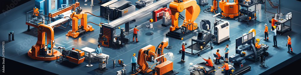 Industry 4.0 in Isometric Art: A Look at Automation and Innovation Industry 4.0 in Isometric Art: A Look at Automation and Innovation