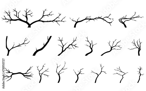 tree silhouette vector illustration