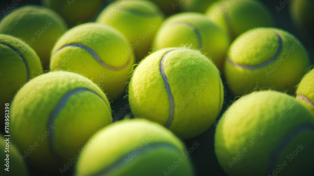 Tennis balls background. 