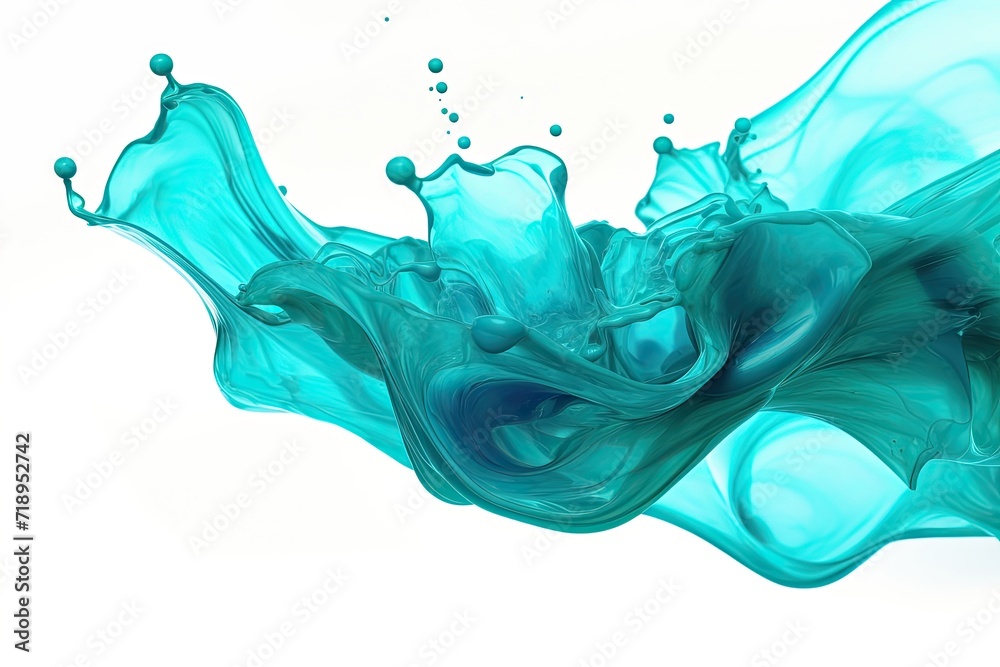 turquoise paint splash isolated on white background turquoise paint splash isolated on white background