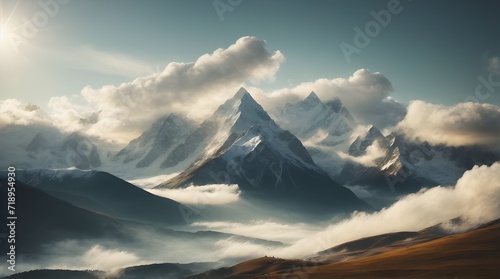 panorama of the mountains landscapes