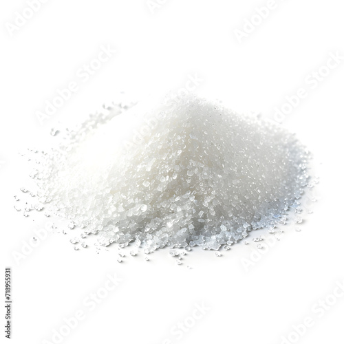 Granulated sugar isolated on white