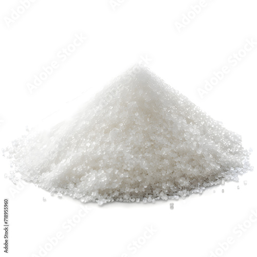 Granulated sugar isolated on white