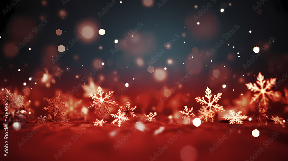 Wonderful scene formed by snowflakes, winter background Wonderful scene formed by snowflakes, winter background