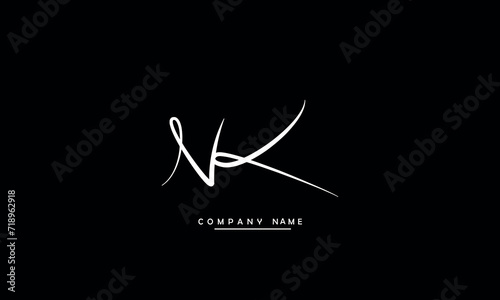 NK, KN, N, K Abstract Letters Logo Monogram