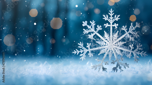 Snowflake background, snowflake border, winter holiday background, soft colors and dreamy atmosphere