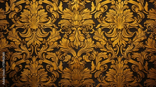 pattern with gold ornament