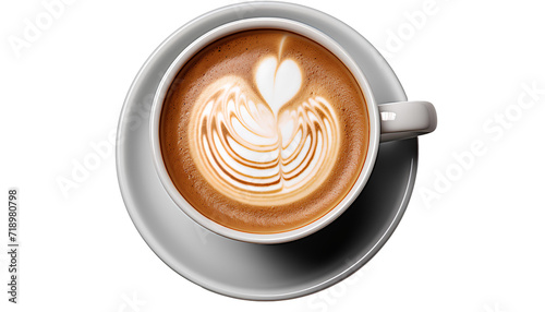 cup of coffee png. cup of cappuccino png. cup of white coffee top view png. coffee cup full of coffee bird's eye view isolated. coffee with milk png