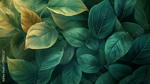 green leaves background © Malaika
