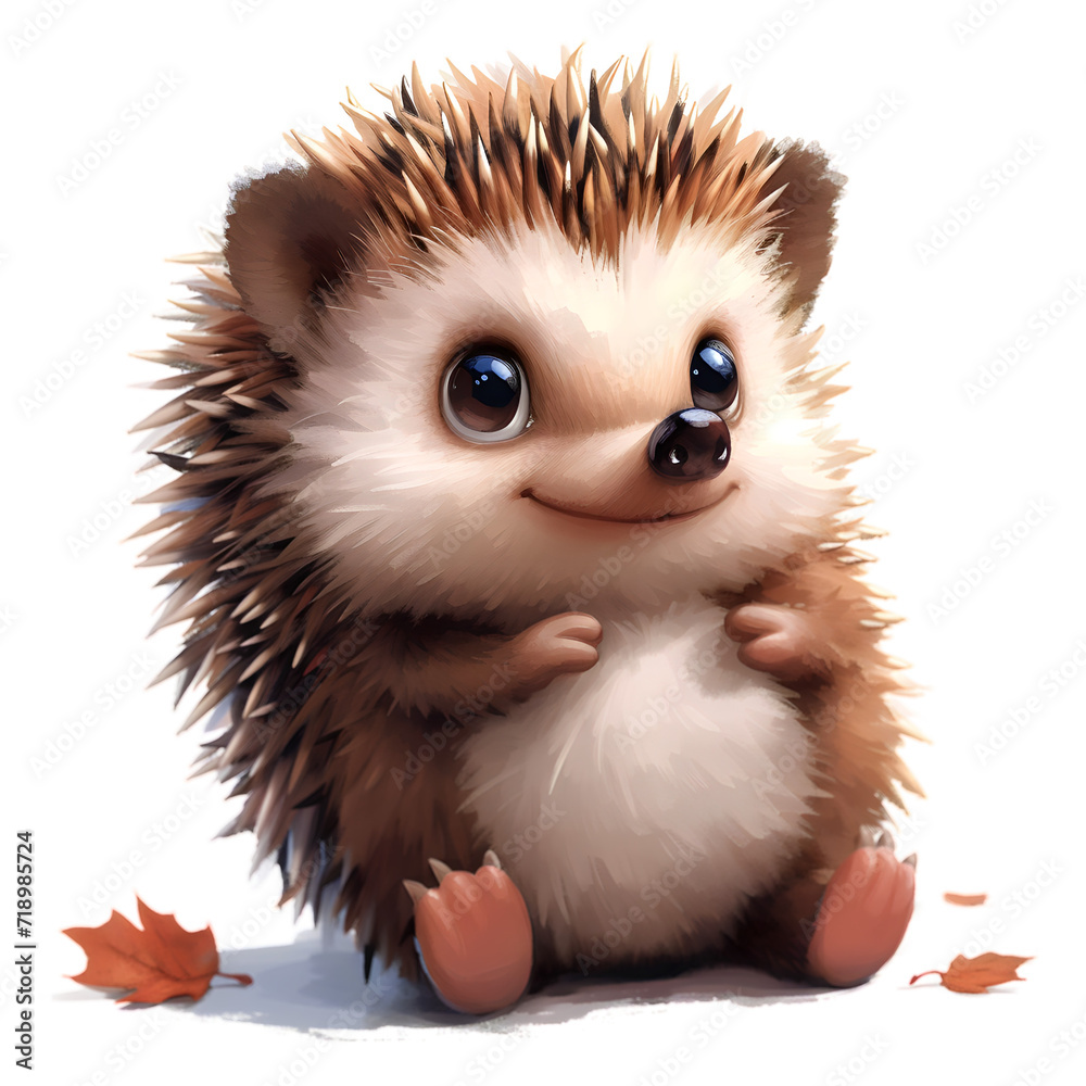 Cute Vector Image of Pebbles the Hedgehog Cute Vector Image of Pebbles the Hedgehog