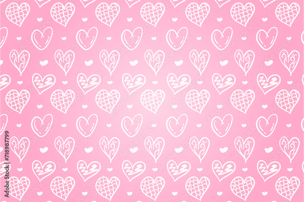 Heart pattern, Valentine's Day seamless pattern, Valentine's Day background. Heart pattern, Valentine's Day seamless pattern, Valentine's Day background.