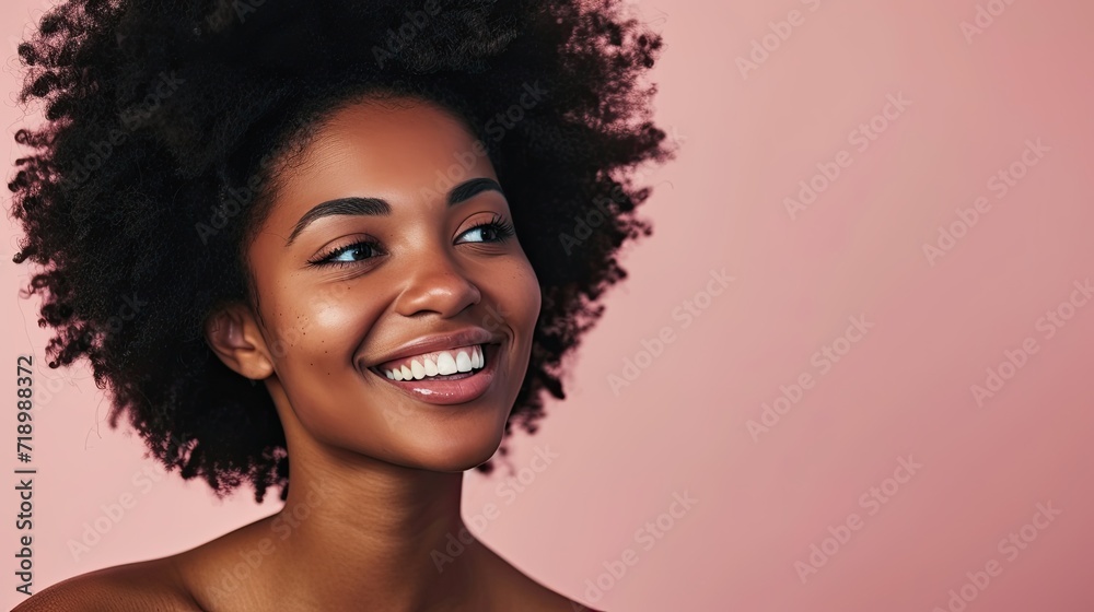 Portrait of beautiful african american girl with clean healthy skin with confident. Concept of beauty, enjoy, confident and freshment. Portrait of beautiful african american girl with clean healthy skin with confident. Concept of beauty, enjoy, confident and freshment.