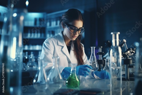 Scientist in Medical Laboratory