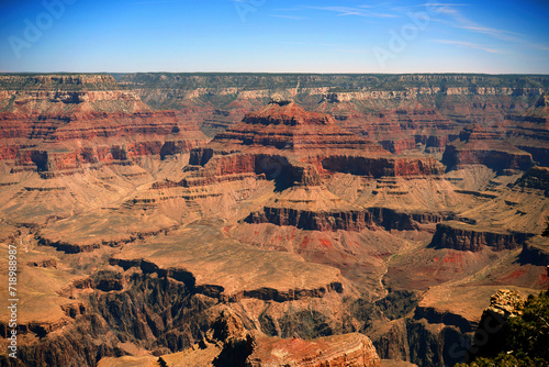 Hazy Sky Day At The Grand Canyon Arizona