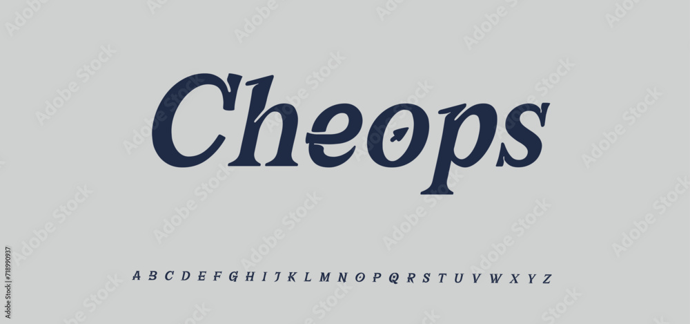Cheops Abstract digital modern alphabet fonts. Typography technology electronic dance music future creative font. vector illustration - obrazy, fototapety, plakaty 