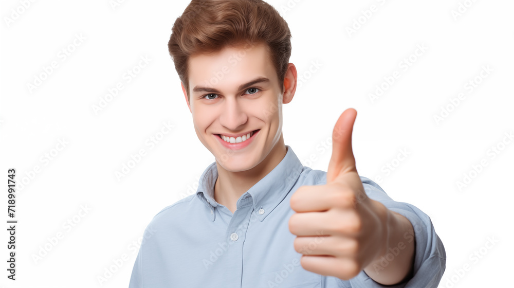 cheerful young guy showing thumbs up. smiling young guy cheerful young guy showing thumbs up. smiling young guy