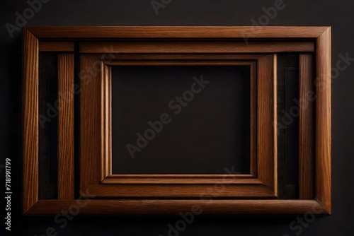 wooden frame on a wall