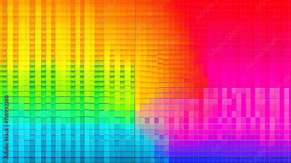 abstract background with rainbow