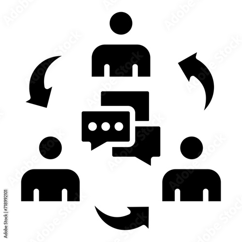 Internal Communications Icon Element For Design