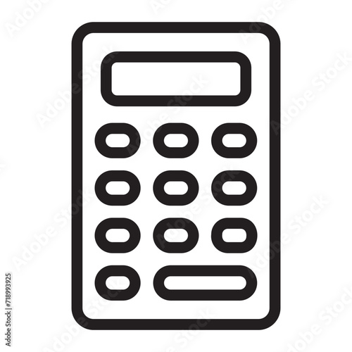 calculator glyph icon