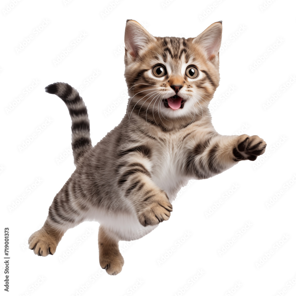 Obraz premium cat jumping