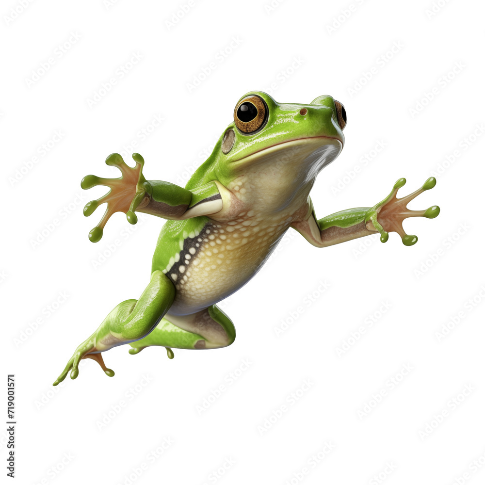 Fototapeta premium frog jumping