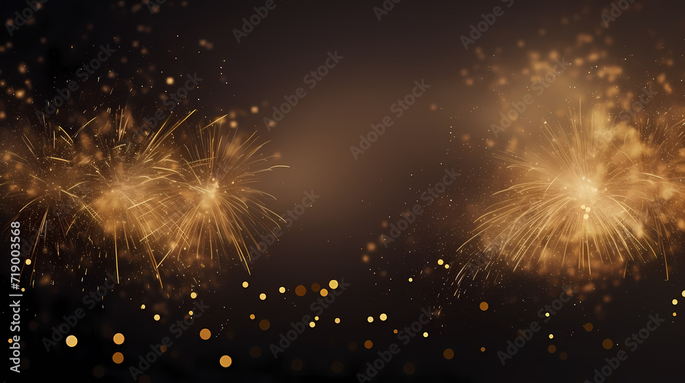 Beautiful fireworks background at night for holiday decoration Beautiful fireworks background at night for holiday decoration
