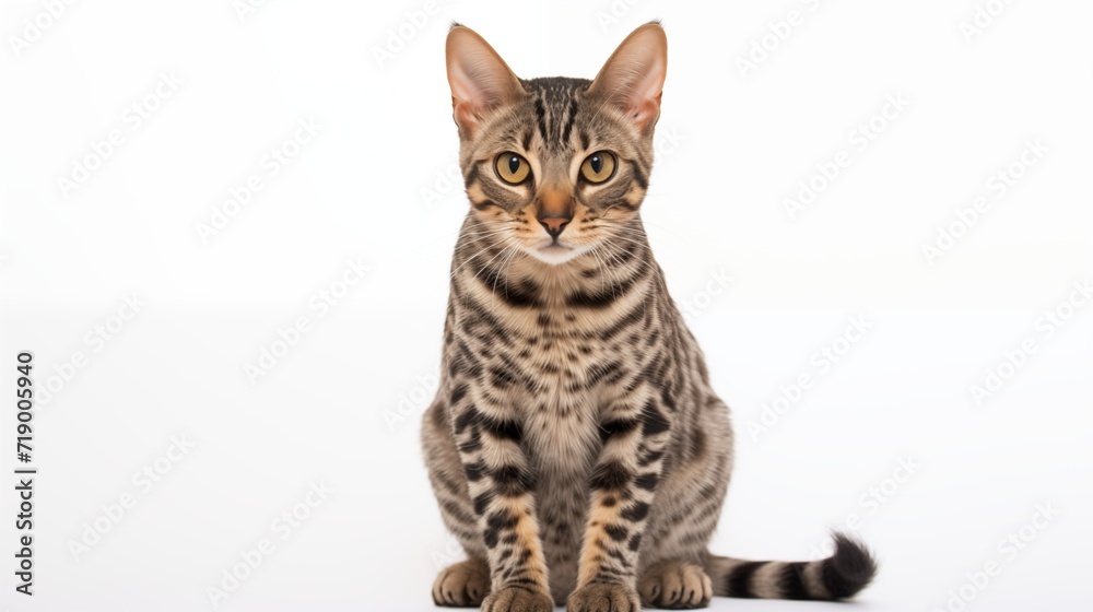 Obraz premium cat, Minskin cat in sitting position