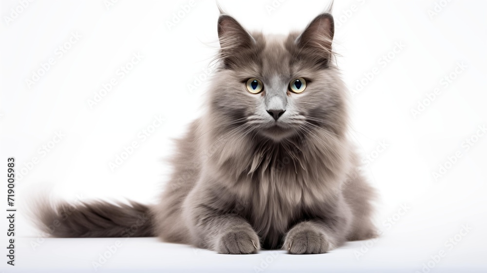 Fototapeta premium cat, Nebelung cat in sitting position