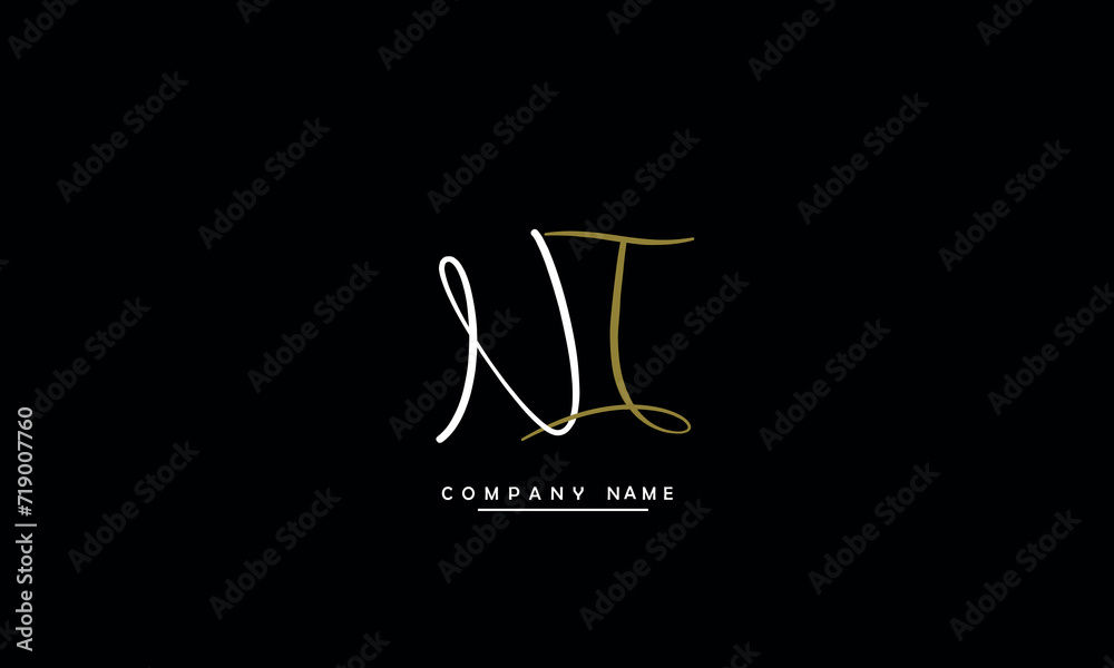 NI, IN, N, I Abstract Letters Logo Monogram NI, IN, N, I Abstract Letters Logo Monogram