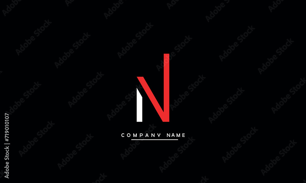 NI, IN, N, I Abstract Letters Logo Monogram NI, IN, N, I Abstract Letters Logo Monogram
