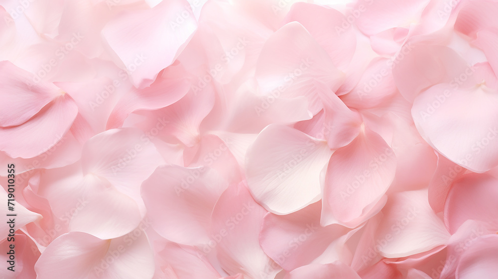 pink petal petals are placed on a white background