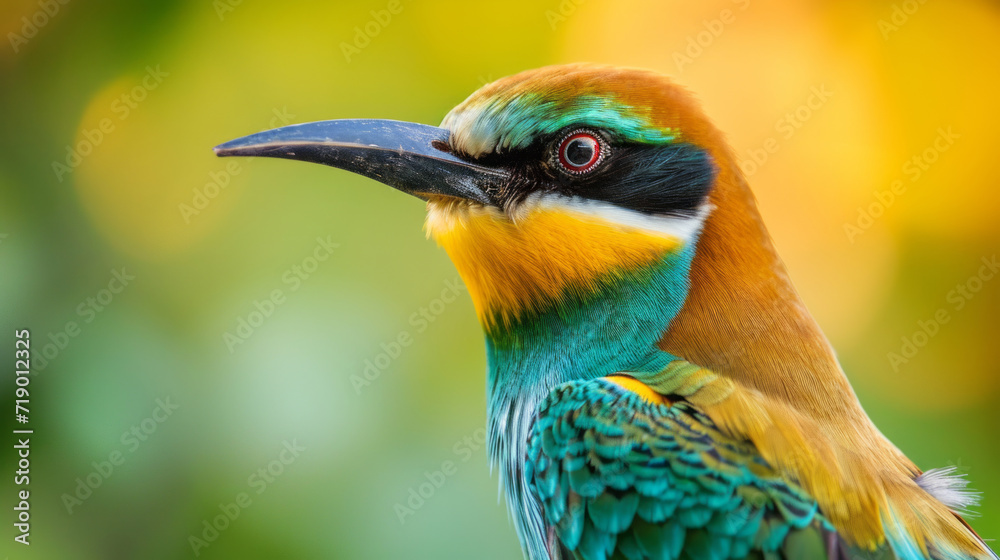 Fototapeta premium A Bee-eater portrait, wildlife photography