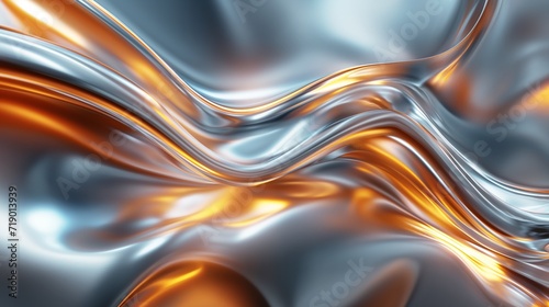 Abstract Silver and Gold Background