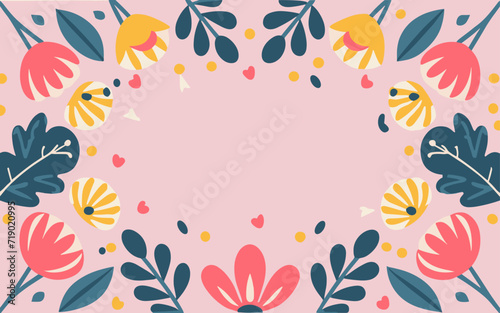 Abstract background poster. Good for fashion fabrics, postcards, email header, wallpaper, banner, events, covers, advertising, and more. Valentine's day, women's day, mother's day background.