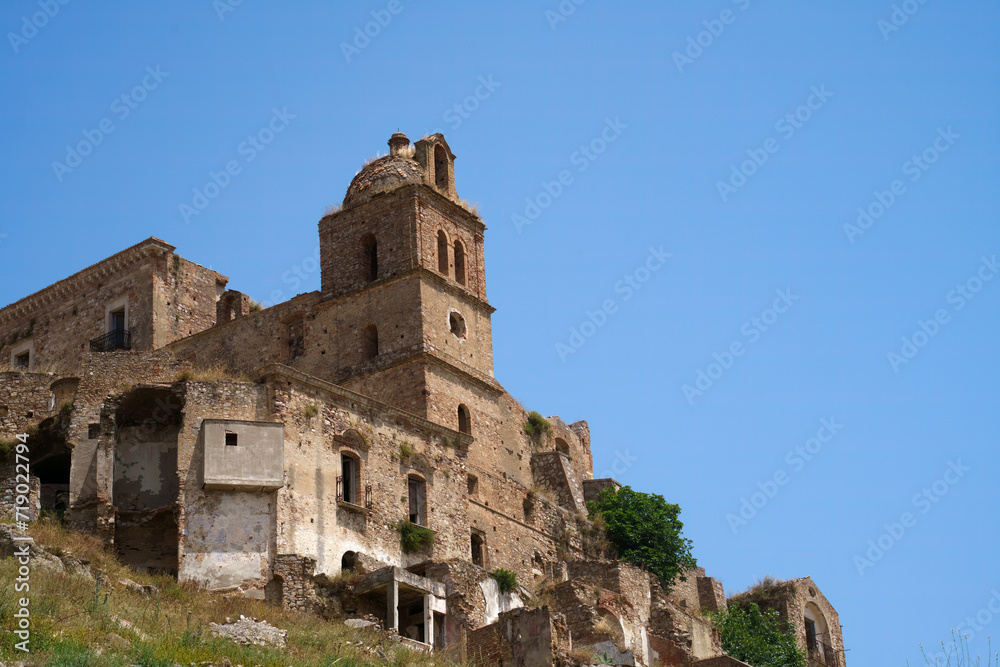 Craco, old abandoned village in Basilicata, italy