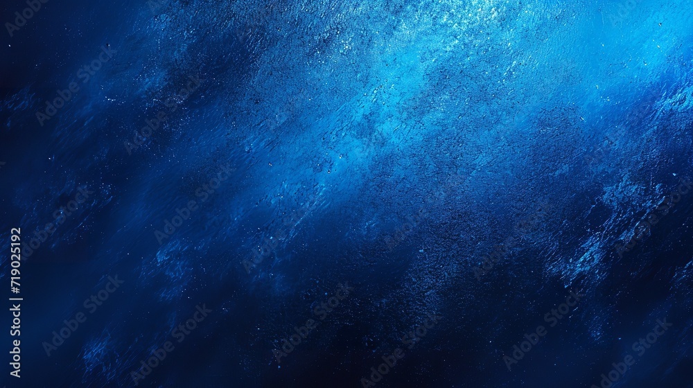 Portrait of dark azure blue backdrop a defocused pattern with empty space, Generative AI.