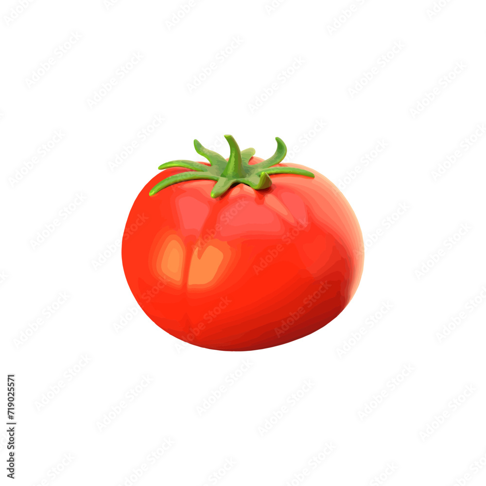tomato illustration, vegetable 3d icon vector design tomato illustration, vegetable 3d icon vector design