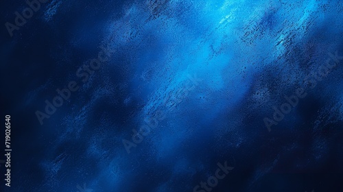 Portrait of dark azure blue backdrop a defocused pattern with empty space, Generative AI.