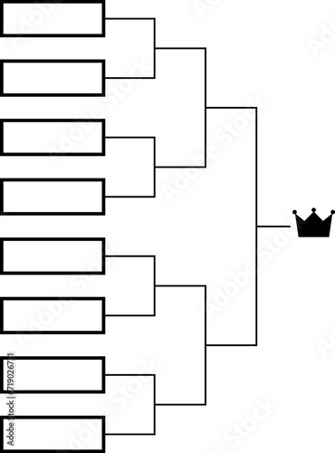 Tournament bracket for 8 teams