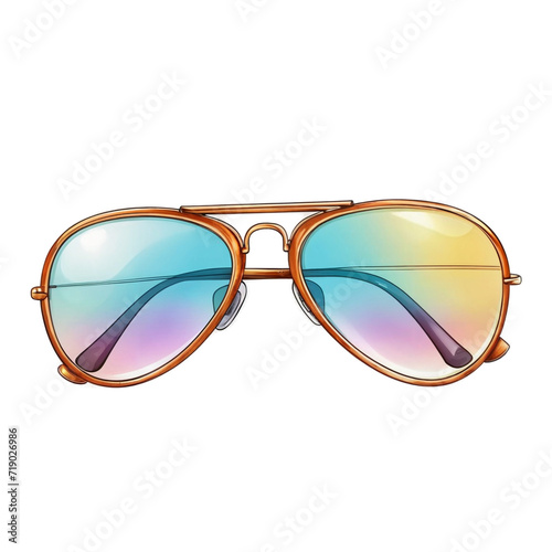 Summer sunglasses isolated on white