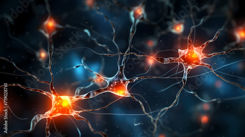 Nervous system  brain central nervous cells  neuroscience background