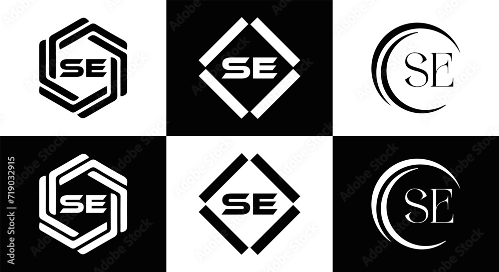 SE logo. S E design. White SE letter. SE, S E letter logo SET design. Initial letter SE linked circle uppercase monogram logo. S E letter logo SET vector design. SE letter logo design five style.
SE logo. S E design. White SE letter. SE, S E letter logo SET design. Initial letter SE linked circle uppercase monogram logo. S E letter logo SET vector design. SE letter logo design five style.