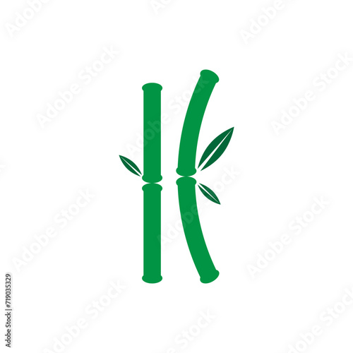 bamboo isolated on white background