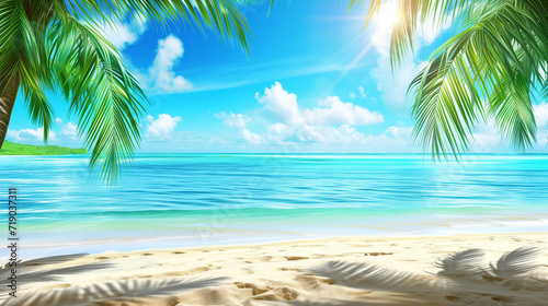 "Serenity Shores: A Tranquil Tropical Escape" © Sunflower