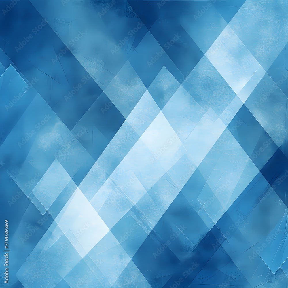 modern abstract blue background design with layers of textured white transparent material in triangle diamond and squares shapes in random geometric pattern modern abstract blue background design with layers of textured white transparent material in triangle diamond and squares shapes in random geometric pattern